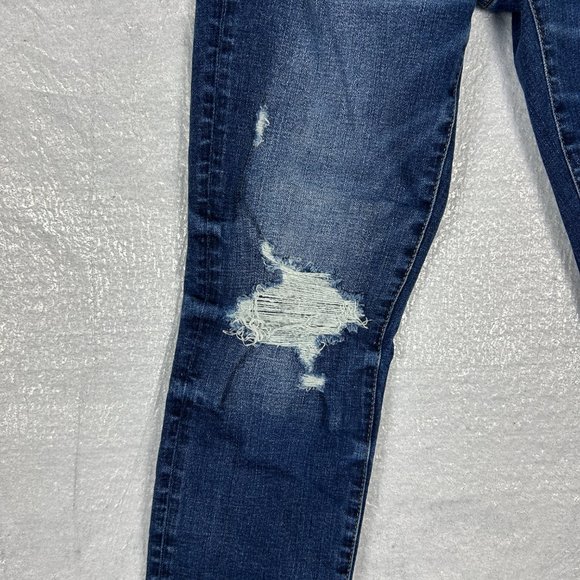 American Eagle Jeans Men 24x26.75* Airflex Distressed Skinny Blue Stretch - Picture 4 of 16